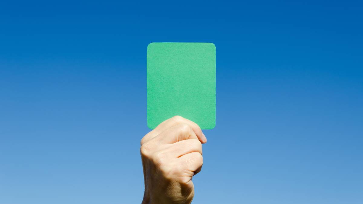tarjeta verde