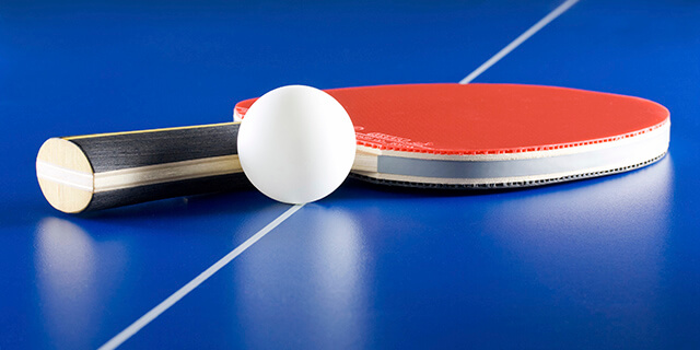 raquetas de ping pong